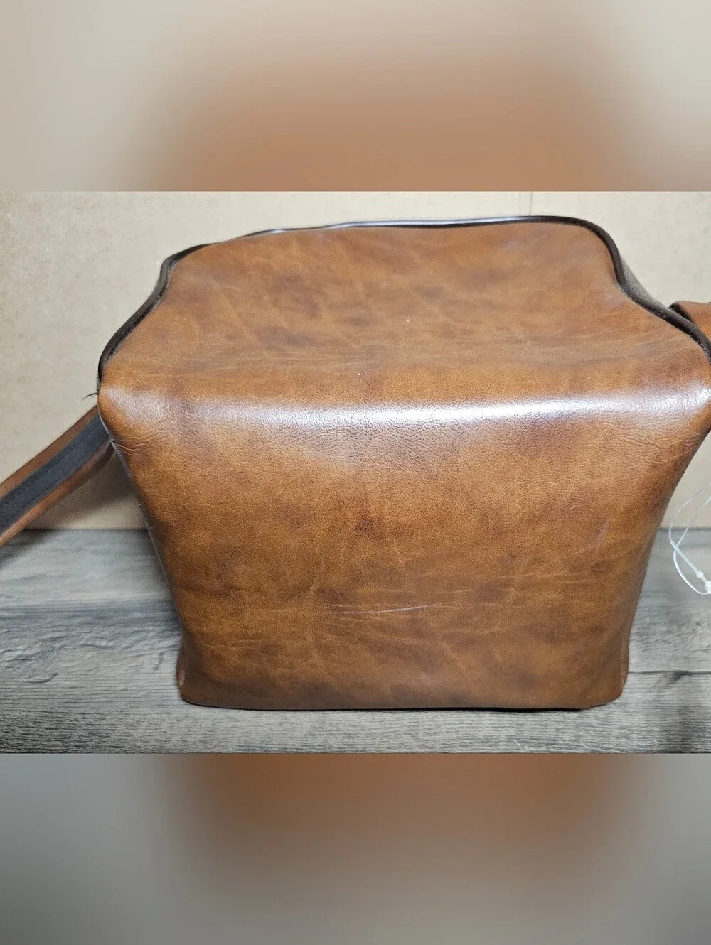 Vintage Polaroid Faux Leather Camera Bag for Polaroid 600 Camera Brown